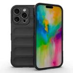 For iPhone 16 Pro Magic Shield TPU + Flannel Phone Case(Black)