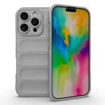 For iPhone 16 Pro Magic Shield TPU + Flannel Phone Case(Grey)