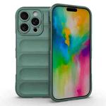 For iPhone 16 Pro Magic Shield TPU + Flannel Phone Case(Dark Green)