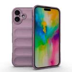 For iPhone 16 Plus Magic Shield TPU + Flannel Phone Case(Purple)