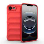 For iPhone 16e Magic Shield TPU + Flannel Phone Case(Red)