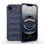 For iPhone 16e Magic Shield TPU + Flannel Phone Case(Dark Blue)