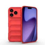 For iPhone 17 Pro Magic Shield TPU + Flannel Phone Case(Red)