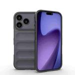 For iPhone 17 Pro Magic Shield TPU + Flannel Phone Case(Dark Grey)