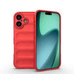 For iPhone 17 Magic Shield TPU + Flannel Phone Case(Red)