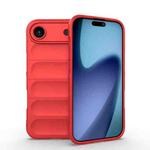 For iPhone 17 Air Magic Shield TPU + Flannel Phone Case(Red)
