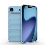 For iPhone 17 Air Magic Shield TPU + Flannel Phone Case(Light Blue)