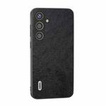 For Samsung Galaxy S24+ 5G ABEEL Dual Color Lichi Texture PU Phone Case(Black)