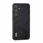 For Samsung Galaxy S24 5G ABEEL Dual Color Lichi Texture PU Phone Case(Black)