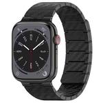 For Apple Watch Series 9 45mm Carbon Fiber Magnetic Loop Watch Band(Black)