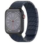 For Apple Watch SE 2023 40mm Carbon Fiber Magnetic Loop Watch Band(Midnight Blue)