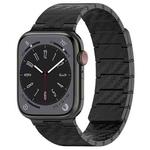 For Apple Watch SE 2023 44mm Carbon Fiber Magnetic Loop Watch Band(Black)
