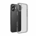For iPhone 16 hoco Light Series Soft TPU Phone Case(Transparent Black)