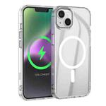 For iPhone 15 Plus hoco SagSafe Magnetic Series Airbag Shockproof Phone Case(Transparent)
