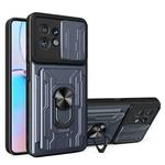 For Motorola Edge 40 Pro Sliding Camshield TPU+PC Phone Case with Card Slot(Grey)