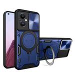 For OnePlus Nord N20 5G CD Texture Sliding Camshield Magnetic Holder Phone Case(Blue)