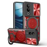 For OnePlus Nord CE4 CD Texture Sliding Camshield Magnetic Holder Phone Case(Red)