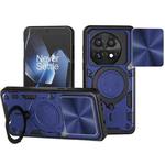 For OnePlus 13 5G CD Texture Sliding Camshield Magnetic Holder Phone Case(Blue)