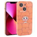 For iPhone 13 Dustproof Net Full Coverage PC Phone Case(Cartoon Character)