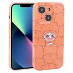 For iPhone 13 mini Dustproof Net Full Coverage PC Phone Case(Cartoon Character)