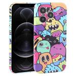 For iPhone 12 Pro Dustproof Net Full Coverage PC Phone Case(Cute Monster)