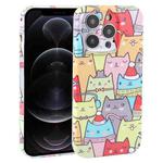 For iPhone 12 Pro Dustproof Net Full Coverage PC Phone Case(Cats)