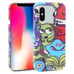 For iPhone X / XS Dustproof Net Full Coverage PC Phone Case(Monster Academy)