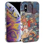 For iPhone XS Max Dustproof Net Full Coverage PC Phone Case(Animal Party)