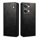For OnePlus Ace 2V / Nord 3 Oil Wax Crazy Horse Texture Leather Phone Case(Black)