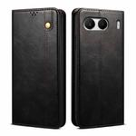 For OnePlus Nord 4 Oil Wax Crazy Horse Texture Leather Phone Case(Black)