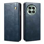 For OnePlus 13 Oil Wax Crazy Horse Texture Leather Phone Case(Blue)