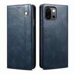 For OnePlus 13T Oil Wax Crazy Horse Texture Leather Phone Case(Blue)