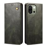 For OnePlus 13s 5G Oil Wax Crazy Horse Texture Leather Phone Case(Green)