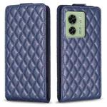 For Motorola Edge 40 5G Diamond Lattice Vertical Flip Leather Phone Case(Blue)