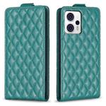 For Motorola Moto G13 4G / G53 5G Diamond Lattice Vertical Flip Leather Phone Case(Green)