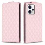 For Motorola Moto G13 4G / G53 5G Diamond Lattice Vertical Flip Leather Phone Case(Pink)