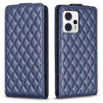 For Motorola Moto G13 4G / G53 5G Diamond Lattice Vertical Flip Leather Phone Case(Blue)