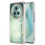 For Honor Magic 5 Pro Electroplating Marble Dual-side IMD Phone Case(Smile)