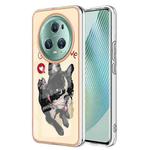 For Honor Magic 5 Pro Electroplating Marble Dual-side IMD Phone Case(Lucky Dog)