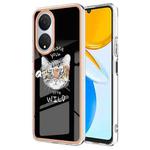 For Honor X7 Electroplating Marble Dual-side IMD Phone Case(Natural Growth)