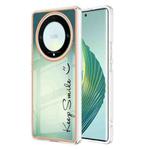 For Honor X9a / Magic5 Lite Electroplating Marble Dual-side IMD Phone Case(Smile)