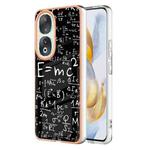 For Honor 90 5G Electroplating Marble Dual-side IMD Phone Case(Equation)