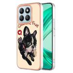 For Honor X8b Electroplating Marble Dual-side IMD Phone Case(Lucky Dog)