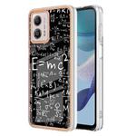 For Motorola Moto G53 / G23 / G13 Electroplating Marble Dual-side IMD Phone Case(Equation)