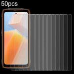 For Blackview Oscal Flat 2 50pcs 0.26mm 9H 2.5D Tempered Glass Film