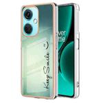 For OnePlus Nord CE 3 Lite / Nord N30 Electroplating Marble Dual-side IMD Phone Case(Smile)