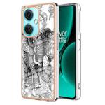 For OnePlus Nord CE 3 Lite / Nord N30 Electroplating Marble Dual-side IMD Phone Case(Totem Elephant)