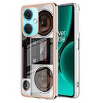 For OnePlus Nord CE 3 Lite / Nord N30 Electroplating Marble Dual-side IMD Phone Case(Retro Radio)