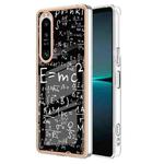 For Sony Xperia 1 IV Electroplating Marble Dual-side IMD Phone Case(Equation)