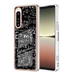 For Sony Xperia 5 IV Electroplating Marble Dual-side IMD Phone Case(Equation)